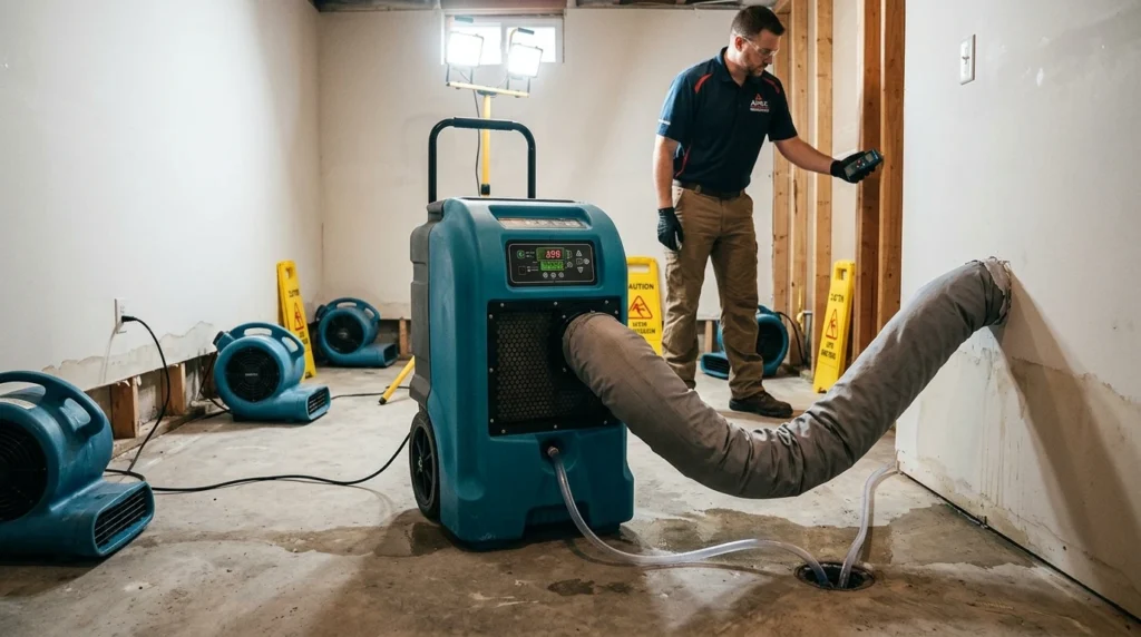 Low-Grain Refrigerant (LGR) Dehumidifiers for water damage restoration
